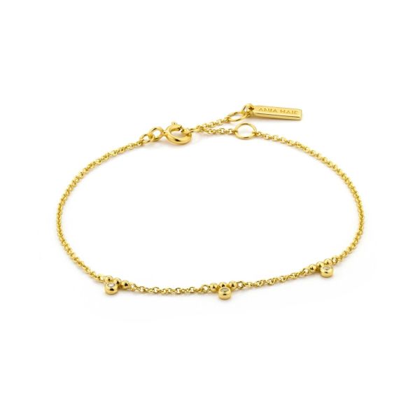 Ania Haie Armband Goud Dames (Armband - b003-03g shimmer triple stud b) - Illi Roeselare - Accessories & Fashion