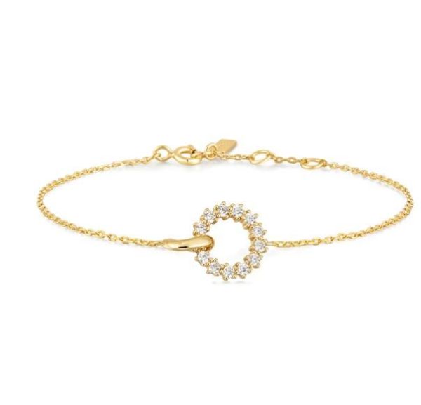 Ania Haie Armband Goud Dames (Armband - B056-01G Gold Interlinkes Circ) - Illi Roeselare - Accessories & Fashion