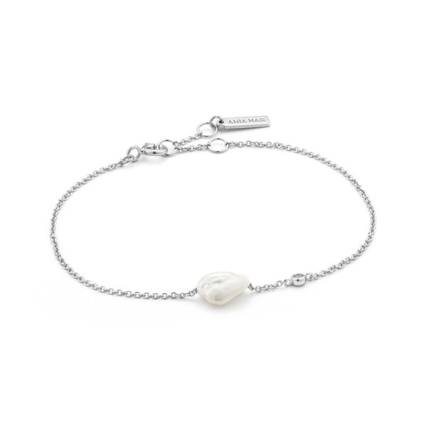 Ania Haie Armband zilver Dames (Armband - b019-01H pearl bracelet) - Illi Roeselare - Accessories & Fashion