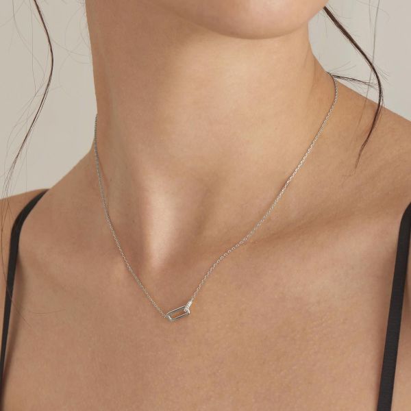 Ania Haie Ketting zilver Dames (Ketting - N037-01H Interlock) - Illi Roeselare - Accessories & Fashion