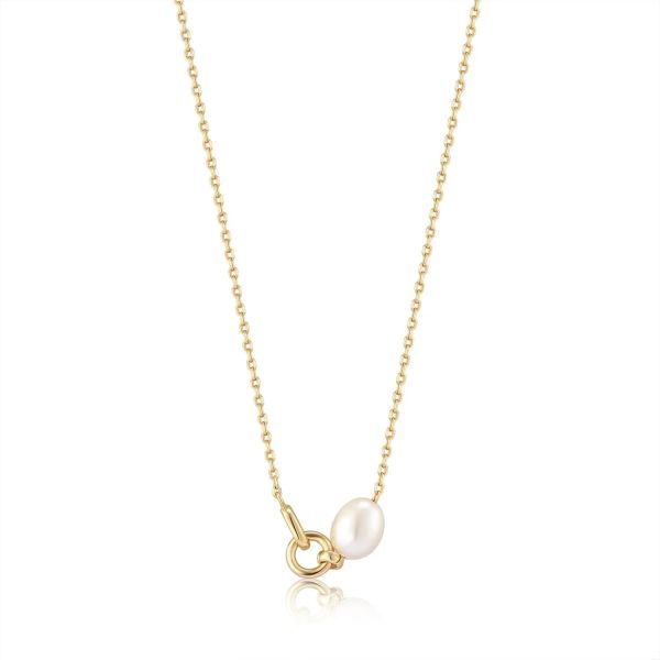 Ania Haie Ketting Goud Dames (Ketting - n043-02g pearl link chain neck) - Illi Roeselare - Accessories & Fashion