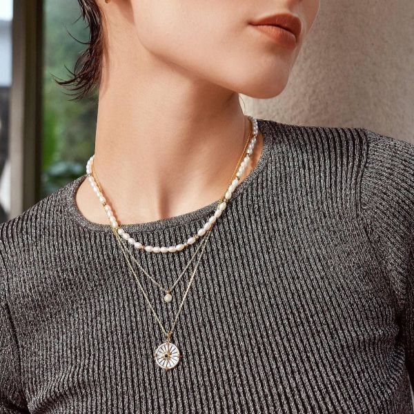 Ania Haie Ketting Goud Dames (Ketting - n061-01g gold sphere pave neck) - Illi Roeselare - Accessories & Fashion