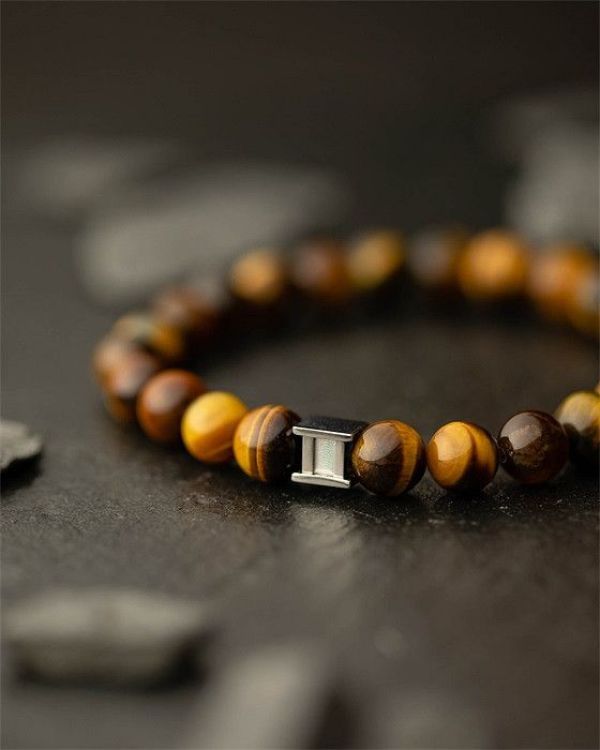 Gemini Armband camel Heren (Armband tIGER eYE - G1M) - Illi Roeselare - Accessories & Fashion