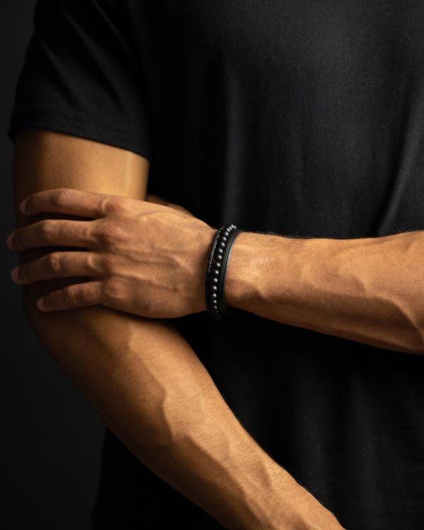 Gemini Armband zwart Heren (Armband Triple Black - tr1) - Illi Roeselare - Accessories & Fashion