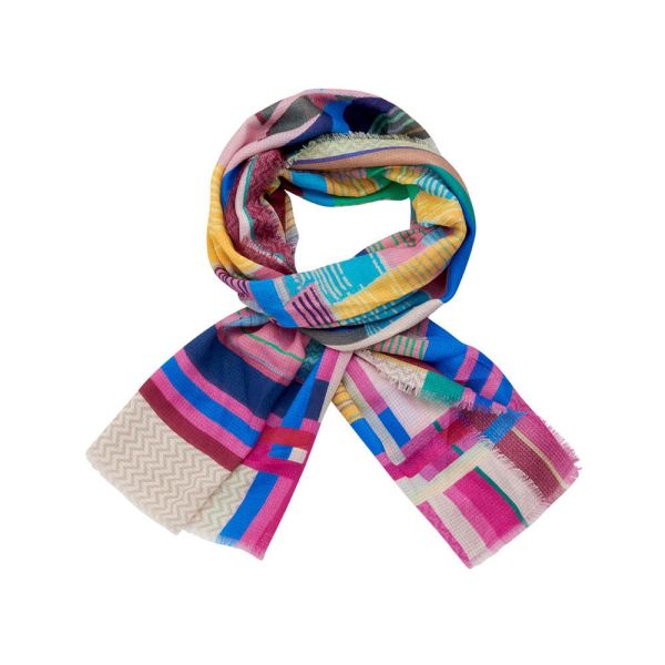 les Cordes Sjaals MULTI BLAUW Dames (LCSCARVES170 - 77937573) - Illi Roeselare - Accessories & Fashion