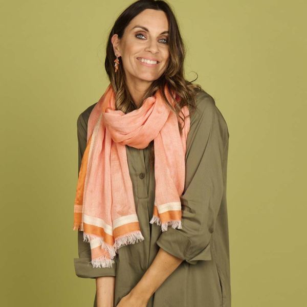 les Cordes Sjaals Orange Dames (LCSCARVES175 - 77937602) - Illi Roeselare - Accessories & Fashion