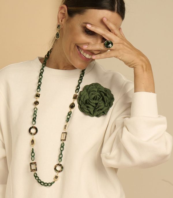 les Cordes COLLIER Groen Dames (PAN77LANG - 77937292) - Illi Roeselare - Accessories & Fashion