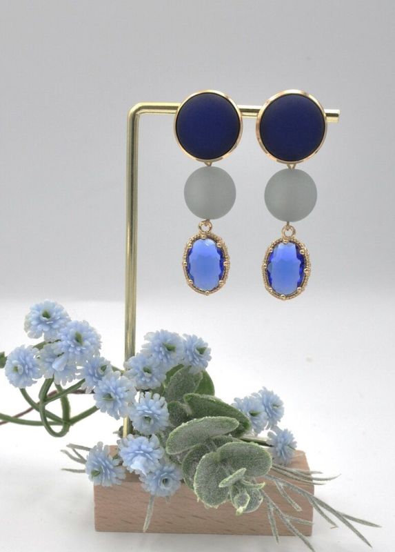 Maison Cachet OORBELLEN blauw Dames (Oorbellen - bulles brillantes bleues) - Illi Roeselare - Accessories & Fashion