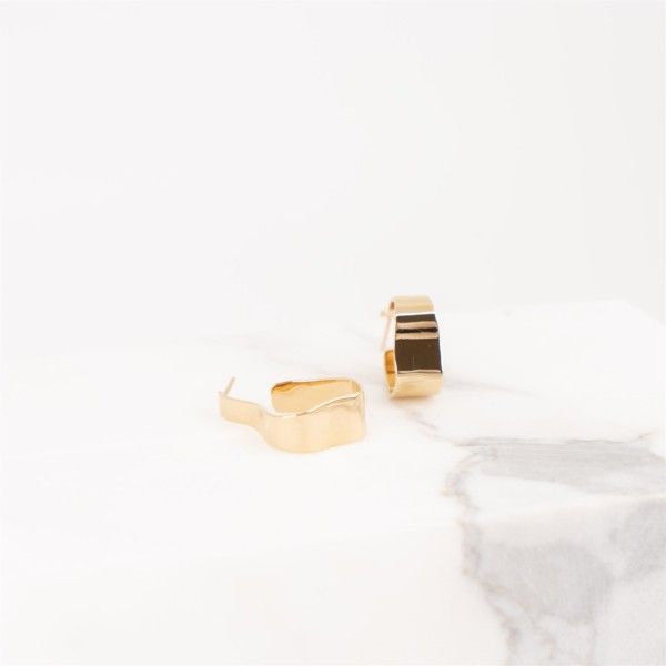 Souvenirs de Pomme OORBELLEN gold Dames (Oorbellen Mini aalto - T158) - Illi Roeselare - Accessories & Fashion