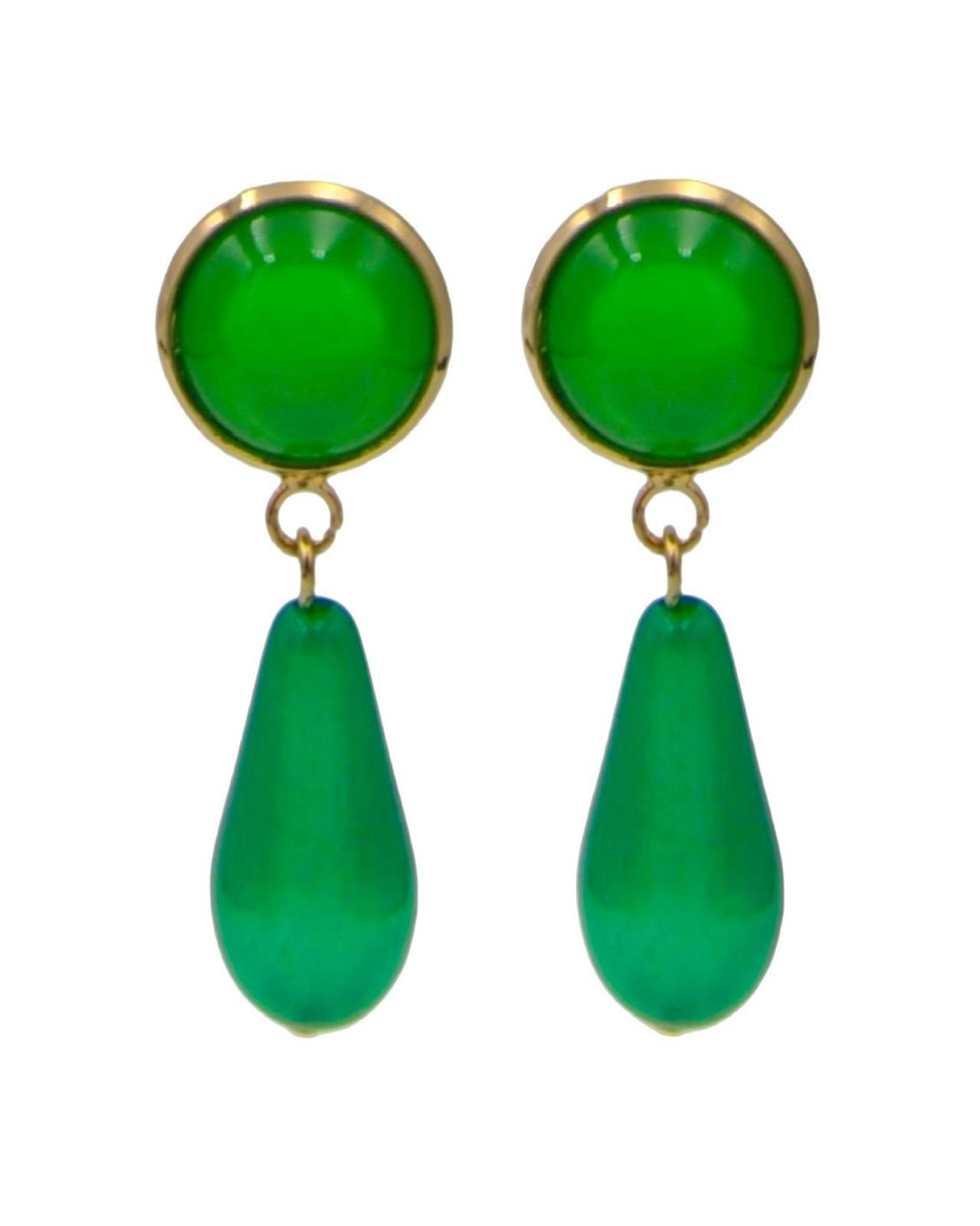 Cachet OORBELLEN groen Dames (Oorbellen -  Discrètes Vertes Flash) - Illi Roeselare - Accessories & Fashion